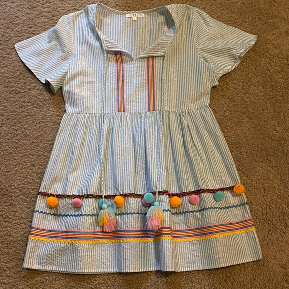 Light blue/white striped dress - Picture 1 of 1